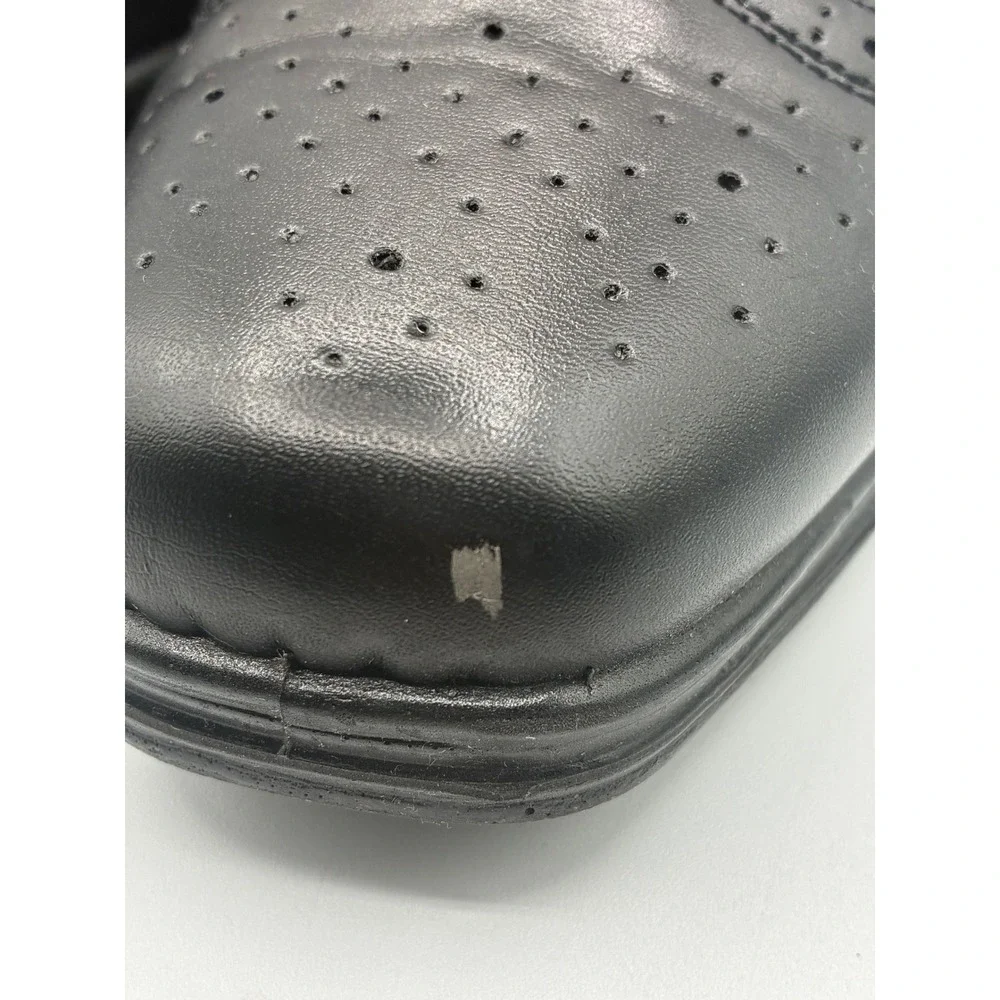 Deer Stags Boys Black Wingtip Oxford Dress Shoes Lace Up Brogue Size 4.5 M